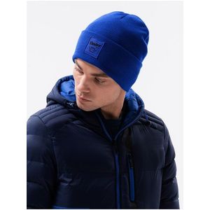 Modrá pánská čepice Ombre Clothing obraz