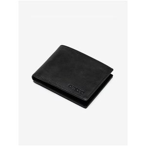 Černá pánská kožená peněženka Ombre Clothing obraz