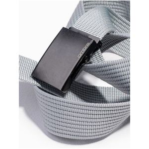Světle šedý pánský látkový pásek Ombre Clothing A376 obraz