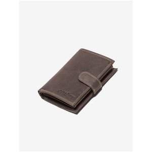 Hnědá pánská kožená peněženka Ombre Clothing A091 obraz
