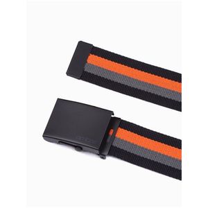 Oranžovo-černý pánský látkový pásek Ombre Clothing A650 obraz