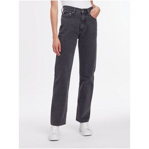 Černé dámské straight fit džíny Calvin Klein Jeans obraz