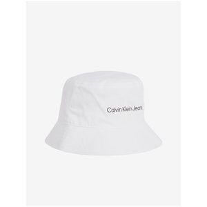 Bílý pánský klobouk Calvin Klein Jeans obraz