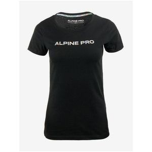 Černé dámské tričko s nápisem ALPINE PRO Gabora obraz