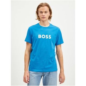 Modré pánské tričko Hugo Boss obraz