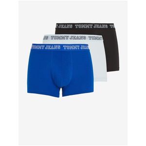 Sada tří pánských boxerek v černé, tmavě modré a světle modré barvě Tommy Hilfiger Underwear obraz