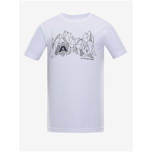 Pánské bavlněné triko ALPINE PRO LEFER bílá obraz