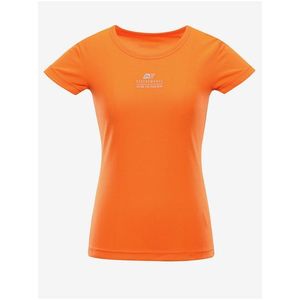 Dámské rychleschnoucí triko ALPINE PRO BASIKA oranžová obraz