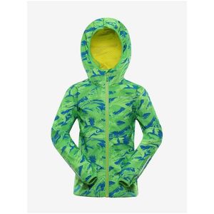 Dětská softshellová bunda s membránou ALPINE PRO LANCO zelená obraz