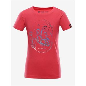 Dětské bavlněné triko ALPINE PRO DIORO růžová obraz