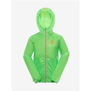 Dětská ultralehká bunda s impregnací ALPINE PRO BIKO zelená obraz