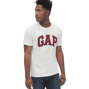 GAP BASIC ARCH Pánské tričko, bílá, velikost obraz