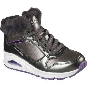 Skechers UNO - COZY ON AIR Dětská zimní obuv, šedá, velikost obraz