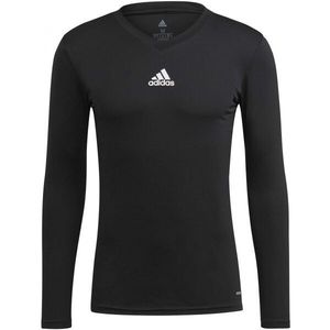 adidas TEAM BASE LONG SLEEVE TEE Pánské fotbalové triko, černá, velikost obraz