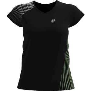Compressport PERFORMANCE SS TSHIRT Dámské běžecké triko, černá, velikost obraz