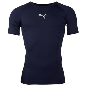 Puma LIGA BASELAYER TEE Pánské funkční triko, tmavě modrá, velikost obraz