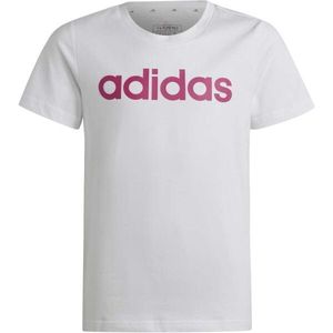 adidas LINEAR TEE Dívčí tričko, bílá, velikost obraz