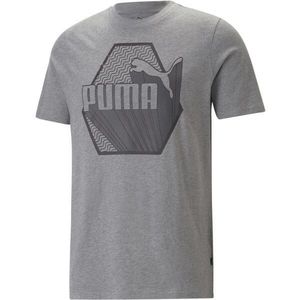 Puma GRAPHICS RUDAGON TEE Pánské triko, šedá, velikost obraz