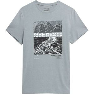 4F MEN´S T-SHIRT Pánské tričko, šedá, velikost obraz