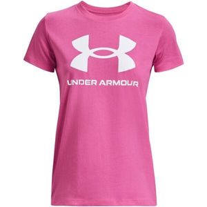Under Armour LIVE SPORTSTYLE GRAPHIC SS Dámské triko, růžová, velikost obraz
