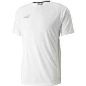 Puma TEAMFINAL CASUALS TEE Pánské triko, bílá, velikost obraz