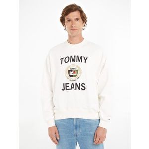 Tommy Jeans Boxy Luxe Mikina Bílá obraz