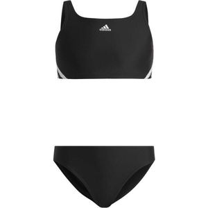 adidas 3-STRIPES Dívčí dvoudílné plavky, černá, velikost obraz