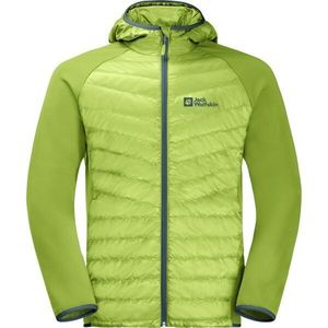 Jack Wolfskin ROUTEBURN PRO HYBRID M Pánská outdoorová zateplená bunda, zelená, velikost obraz