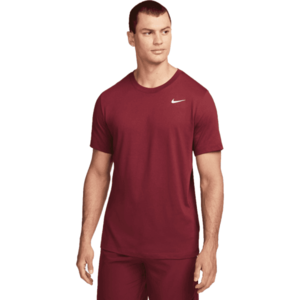 Nike DRI-FIT Pánské tréninkové tričko, vínová, velikost obraz