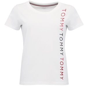 Tommy Hilfiger EMBROIDERY-SS TEE Dámské tričko, bílá, velikost obraz