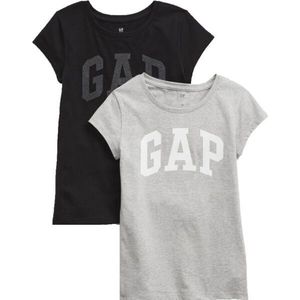 GAP LOGO GRAPHIC 2PK Dívčí tričko, černá, velikost obraz