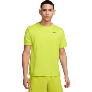 Nike DRI-FIT MILER Pánské tréninkové tričko, reflexní neon, velikost obraz