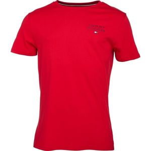 Tommy Hilfiger TH ORIGINAL-CN SS TEE LOGO Pánské tričko, červená, velikost obraz