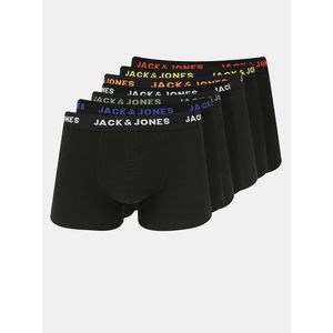 Sada sedmi černých boxerek Jack & Jones Basic obraz
