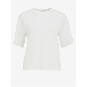 Bílé tričko VILA Silinia obraz