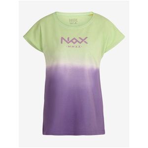Zeleno-fialové dámské tričko NAX KOHUJA obraz
