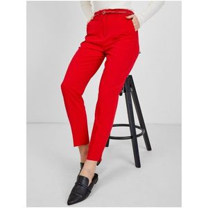 Červené dámské kalhoty ORSAY obraz