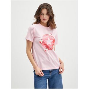 Růžové dámské tričko Converse obraz