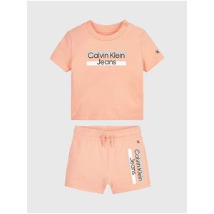 Oranžové holčičí pyžamo Calvin Klein Jeans obraz