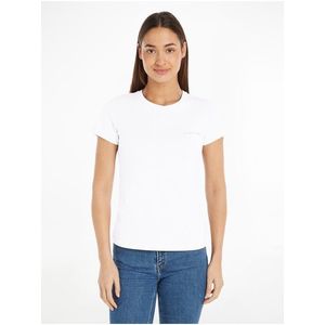 Sada dvou dámských triček v bílé a růžové barvě Calvin Klein Jeans obraz