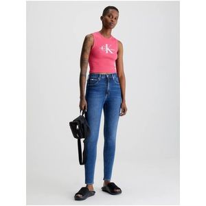 Tmavě modré dámské skinny fit džíny Calvin Klein Jeans obraz