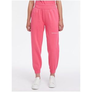 Tmavě růžové dámské tepláky Calvin Klein Jeans obraz