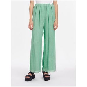Zelené dámské široké kalhoty Calvin Klein Jeans obraz