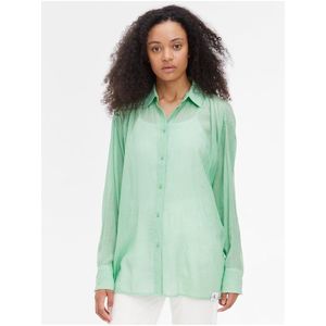 Zelená dámská průsvitná košile Calvin Klein Jeans obraz