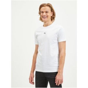 Bílé pánské tričko Calvin Klein Jeans obraz