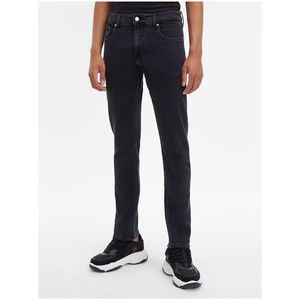 Černé pánské straight fit džíny Calvin Klein Jeans obraz