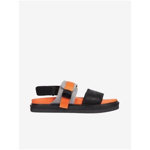 Oranžovo-černé pánské sandále Calvin Klein Jeans obraz