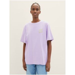 Světle fialové dámské oversize tričko Tom Tailor Denim obraz
