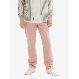 Světle růžové pánské straight fit džíny Tom Tailor obraz