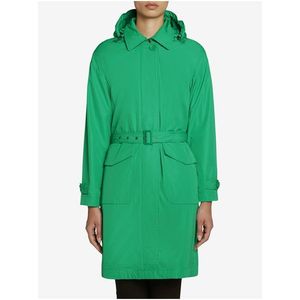 Zelený dámský kabát Geox obraz